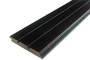 Thermo Bamboe Symphony 40 18x139mm  dark cladding - L186 cm - geolied