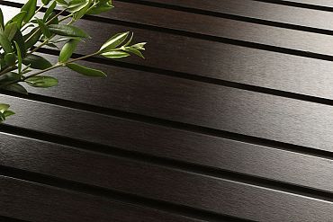 Thermo Bamboe Symphony 40 18x139mm  dark cladding - L186 cm - geolied