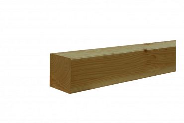 Douglas gesch paal 6,5 x 6,5 x 300 cm, groen geimpregneerd.