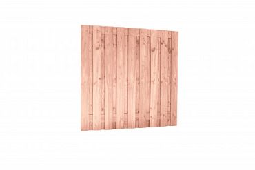 Douglas fijnbez plankenscherm 19-pl | 1,5x14 cm, 180 x 180 cm t.b.v. betonsysteem, onbehandeld.