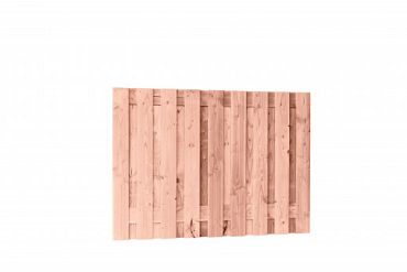 Douglas fijnbez plankenscherm 19-pl | 1,5x14 cm, 180 x 130 cm t.b.v. betonsysteem, onbehandeld.