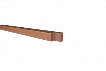 Douglas fijnbezaagde tussenstaander met inkeping t.b.v. zelfbouw 15 x 15 x 240 cm, onbehandeld.