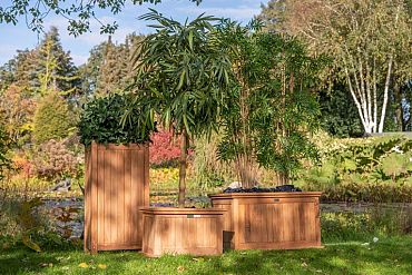 Bloembak Teak 82 x 82 x 47 cm - Flores