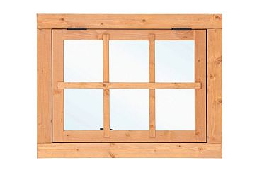 Douglas uitzetraam 6-ruits 90 x 70 cm, onbehandeld