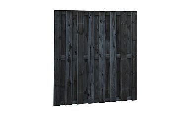 Plankenscherm Zwart