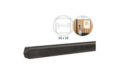 Betonpaal tussenpaal mdk t.b.v. betonplaten met rotsmotief 10 x 10 x 275cm ongecoat