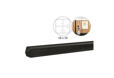 Betonpaal hoekpaal mdk  t.b.v. betonplaten met rotsmotief 10 x 10 x 275cm gecoat