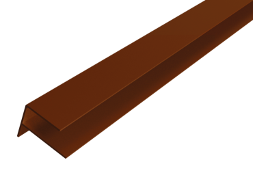 # WEO35-60 Alu F-profiel Ipé 65x80mm L-300 cm - RAL8028