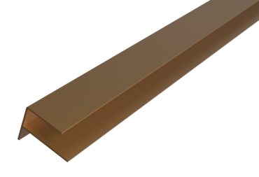 # WEO35-60 Alu F-profiel Teak 65x80mm L-300 cm - RAL8024