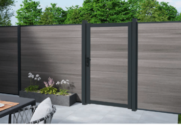 Boston Aluminium poortpaal 90x90mm hol L-275cm dikte 4 mm RAL9005