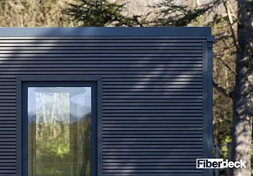 Klasse D WPC WEO35 cladding Dark Grey 33x170mm (wb 140mm) L 290cm - FSC®100%