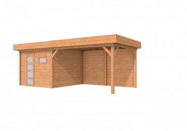 Douglas Topvision Premium Raaf, 298 x 298 en luifel 400 cm, onbehandeld.