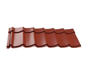 Dakpanplaten t.b.v. Douglasvision kapschuur Comfort 600 x 320 cm, (23 M2) Donkerrood.