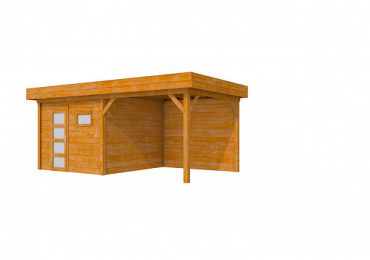 Douglas Topvision Premium Raaf, 298 x 298 en luifel 300 cm, transparant gespoten.
