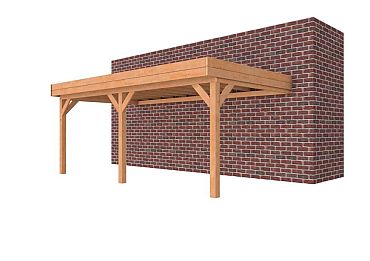 Douglas Carport Muuraanbouw