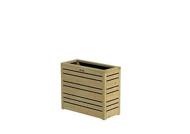 Bloembak Flux 60 Excellent, 70 x 30 x 60 cm, groen geïmpregneerd.