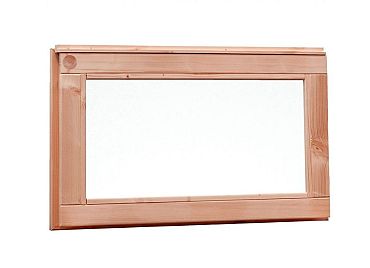 Douglas vast raam met melkglas