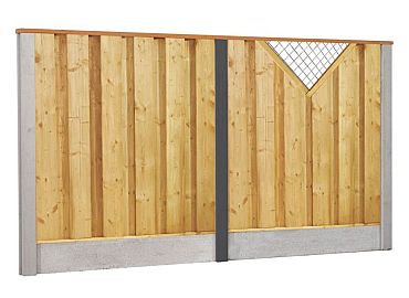 Betonpaal glad voorzien van sleuf