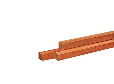 Azobe hardh paal fijnbez, gepunt 4 x 4 x 200 cm