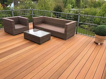 Bangkirai 21x145mm terrasplank glad/grof L 244cm P100 KD18 +/-2% Premium FCQ