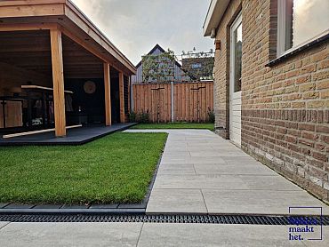 Patio terrastegel 40x80x5 cm Light Grey ( verpakt op ww pallet)