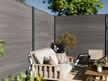 WPC Premium XL fence board Light Grey 21x310mm (wb300)L-178cm FSC®100%