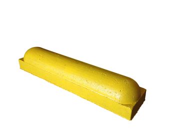 Parkeerstootband 20x17x95 cm - 1 x rond Geel