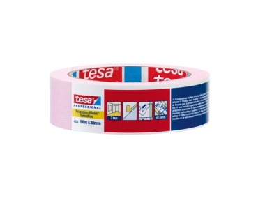 * Afplaktape - Tesa precision mask 4333 25mm 50m roze