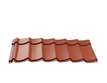 Dakpanplaten t.b.v. Douglasvision kapschuur Comfort 600 x 320 cm, (23 M2) Terracotta.