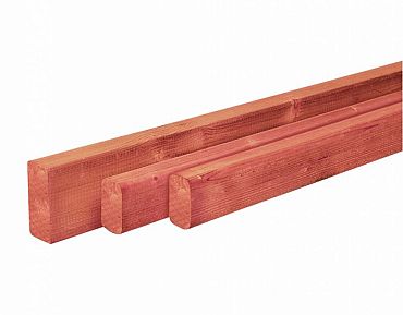 Douglas gesch regel 4,5 x 4,5 x 300 cm, onbehandeld.