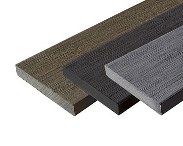 WPC 23x138mm Fiberdeck Vintage Graphite kantplank massief  L=3.00m FSC®100%