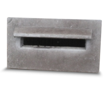 brievenbusplaat 24x43x4,5 zwart gecoat
