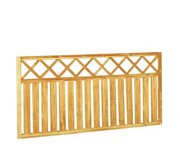 Grenen Rechthek met trellis