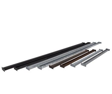 Set U-Profiel Roest 60 cm