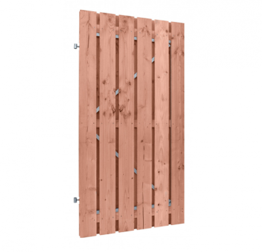 # Douglas fijnbez plankendeur, B100xH190cm, 1,9x19,5 op verstelbaar stalen frame, 19 mm, 1,9x19,5cm