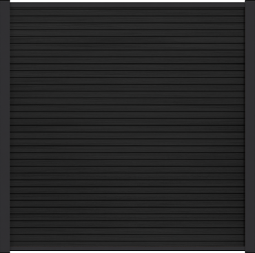 WPC fence board Modern Ebony Black 21x160mm (wb 150 mm) L-178cm FSC®100%