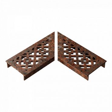 Ultra Drain Cortenline Disegno Rooster L-hoek