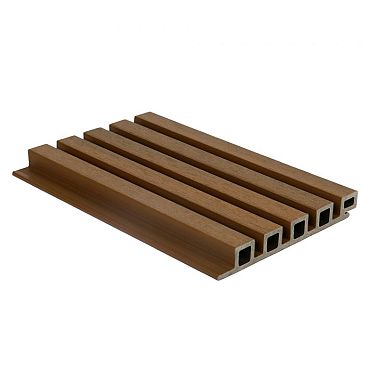 NTW HKC co-extrusie wand bekleding castellation 25 profiel, 2,5 x 19,6 x 290 cm, Teak.