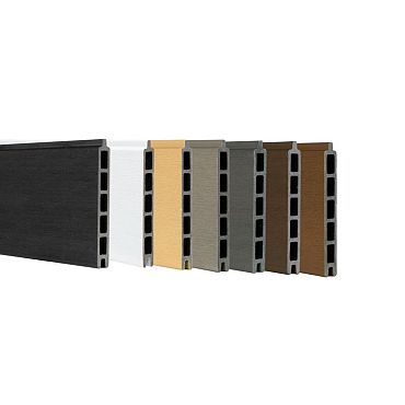 WPC Premium fence board White 21x160mm (wb 150mm) L-178cm FSC®100%