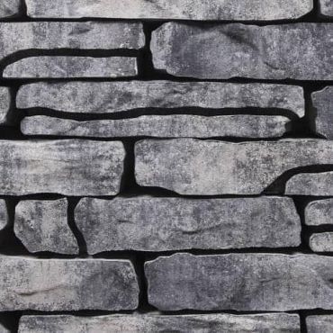 Stonewalling 42x18x8cm Grijs/Zwart