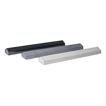 Muurafdekband 15x100cm, grijs beton