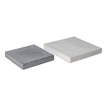 Paalmuts 24 x 24 cm, gecoat zwart