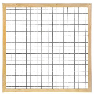 # TC Grenen betonijzertrellis, 180 x 180 cm, met maas 7,5 x 7,5 cm, in raamwerk 4,4 x 6,8 cm, groen 
