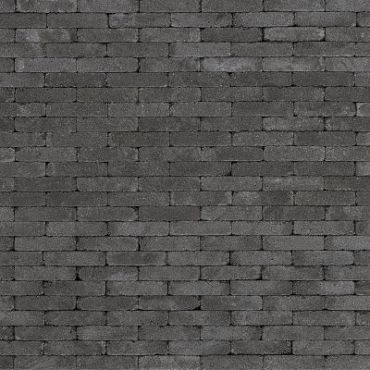 Trommelsteen dikformaat 21x6,8x6 cm - Coal