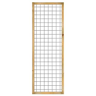 Eco gaastrellis, 60 x 180 cm, met maas 7,5 x 7,5 cm, in raamwerk 4,5 x 4,5 cm, groen geimp
