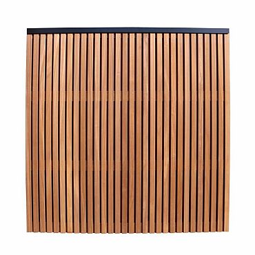 Aluminium afdekkap met sponning (5,1 cm) 4,5 x 6,1 x 179,5 cm, zwart RAL 9005.