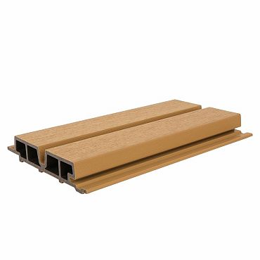 NewTechWood HKC co-extrusie Castellation PRO65 gevelbekleding, 3,3 x 18 x 290 cm, Red Cedar.