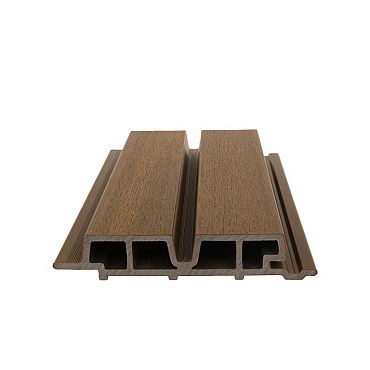 NTW HKC co-extrusie Castellation PRO65 gevelbekleding, 3,3 x 18 x 290 cm, Teak.