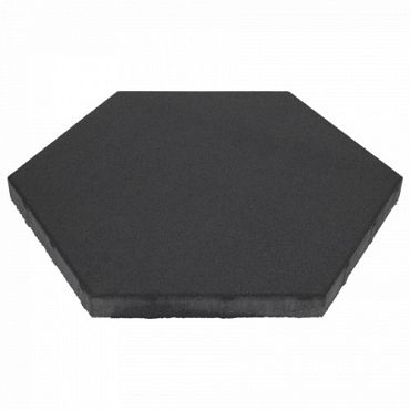 Premium Zeskant Terrastegel 60/52,5x30x4 cm Blackwater