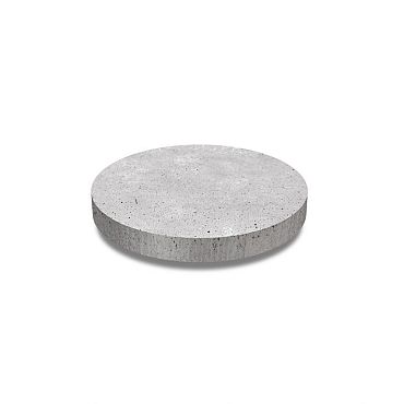 Oud hollands ronde tegel diameter 60 x 7 cm, grijs